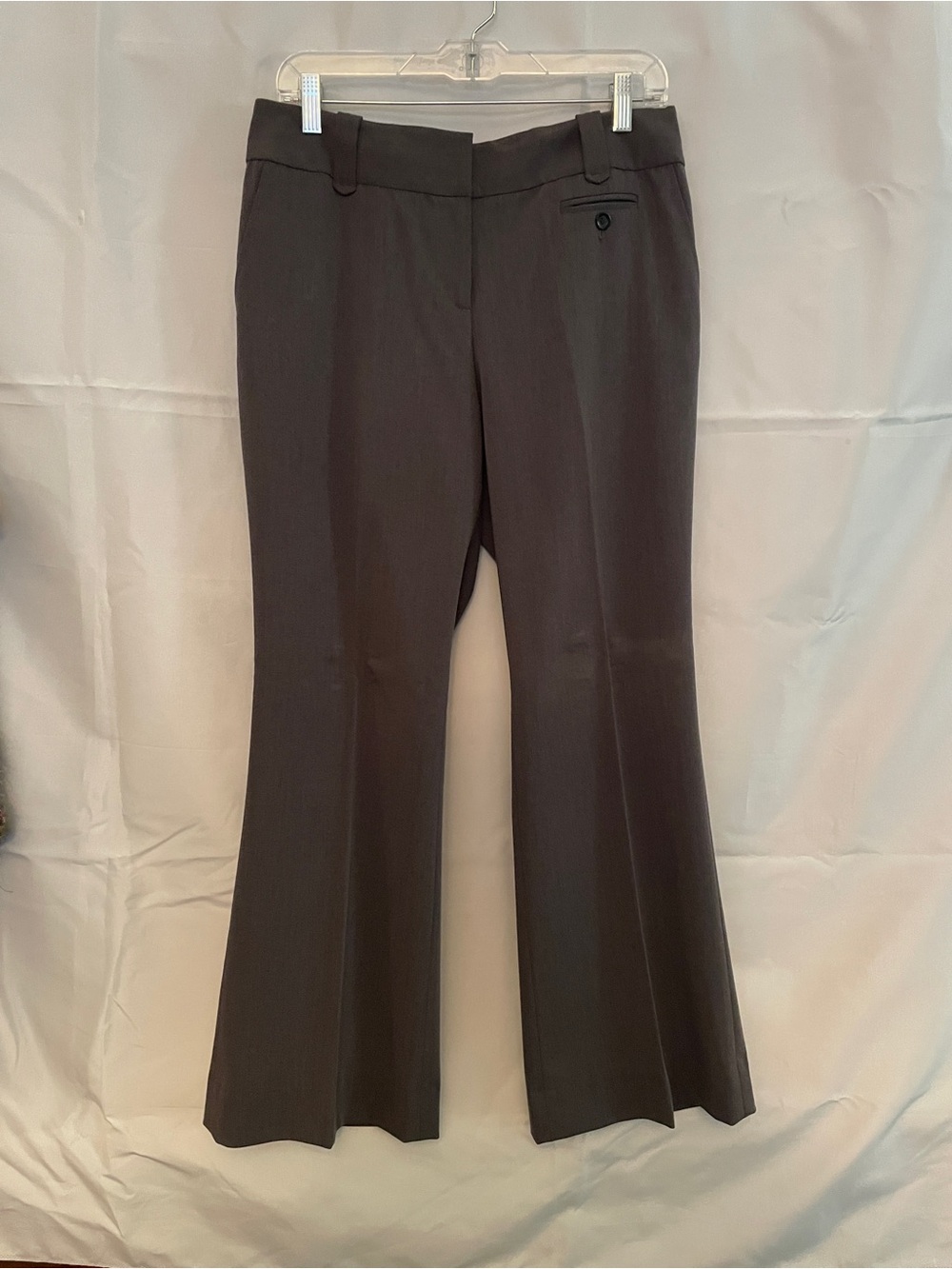 LOFT Classic Women's Flare Dress Pants - Dark Gray Office